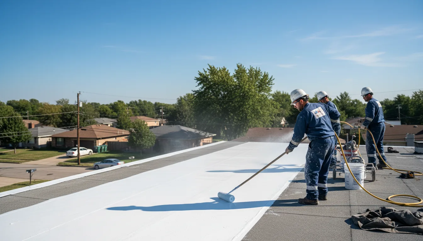Commercial roof coating in Quinton, VA near me